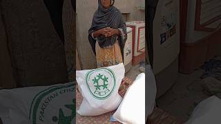 donate ration for poor woman || honestly is best || helping with Amjad Rasool ( real work ) #foryou