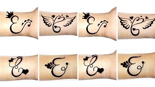 Most beautiful "E" letter mehndi tattoo| Latest "E" letter mehandi design| A to Z mehandi design|