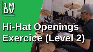 1MDV - The 1-Minute Drum Video #106 : Hi-Hat Openings Exercice Level 2