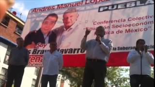 Andrés Manuel López Obrador en Puebla