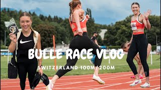 Race Day in Bulle Switzerland 100m/200m