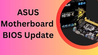 How to ASUS motherboard BIOS UPDATE 2024