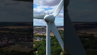 UP CLOSE WIND TURBINE DJI MINI 2 DRONE