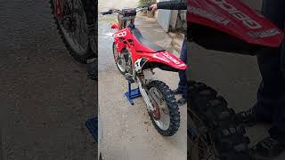 Honda CRF 450 4 tiempos sonido escape original #mx #racing