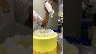 Decorating saffron cake #shortsyoutube  #decoratingcake #saffroncake #short