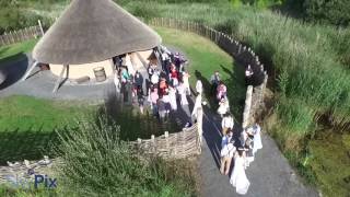 Drone footage of an Irish Wedding  at the Irish National Heritage Park , Wexford , Ireland.