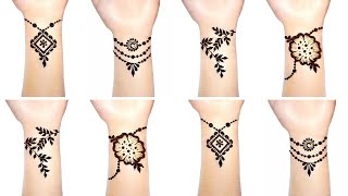 Latest henna bracelet mehndi design| New henna bracelet mehndi design| Simple mehndi design|