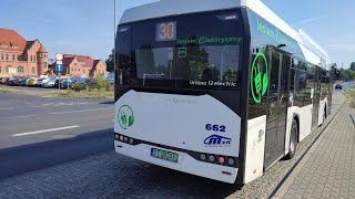 Solaris Urbino 12 IV Electric #662 (MZK Toruń) (🚍30) *Elektryk w Toruniu złapany*