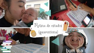 Minha rotina de estudos no 3 ano ( QUARENTENA )