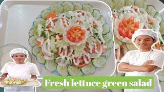 Fresh lettuce green salad