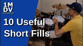 1MDV - The 1-Minute Drum Video #164 : 10 Useful Short Fills