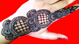 New mehndi design back hand |Easy mehndi design |Karwa chauth special mehndi design |Mehndi design