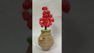 DIY Waste Fevicol Bottle Flower Vase Craft #shorts