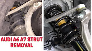 How to Remove Replace Struts Shocks on an Audi A6 A7