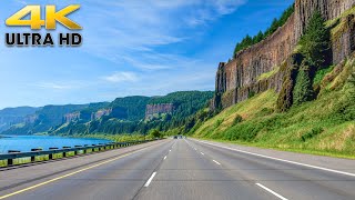 Columbia River Gorge Cascade Mountain Scenic Drive - Oregon 4K