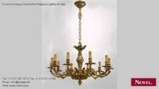 French Antique Chandelier Regence Lighting for Sale