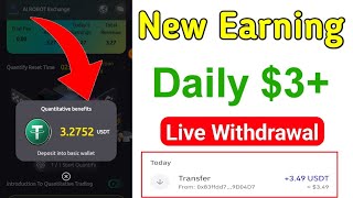 New Earning Website Ai Robot Exchange | usdt earning | investment site | free spin to make money