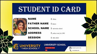 💳How To Make An Id Card In Microsoft Word ||📝 How To Make An Id Card Design In Microsoft Word