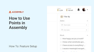 Assembly | How to Use Points