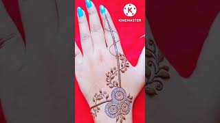 Very Easy ❤️ And Beautiful 😍 Mehndi Design For Back Hand #shorts #mehndi