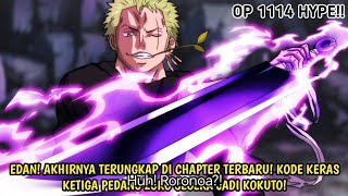 TERUNGKAP DI ONE PIECE CHAPTER TERBARU! KODE KERAS KETIGA PEDANG ZORO SEGERA JADI PEDANG KOKUTO!