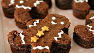 Gingerbread Men Brownies | 12 Days of Xmas Baking | sweetco0kiepie