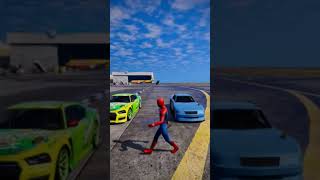 Spider-Man Destory The Luxury Cars 😱 #shorts #gta5 #youtubeshorts #shortsfeed