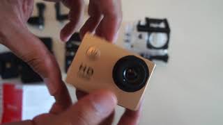 Resenha Review Camera Sport A prova D'água HD 1080p 12MP de Baixo Custo