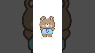 Cute drawing tutorial step by step #shorts #arttutorial #tiktok #bear