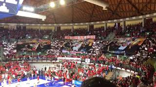 Trieste-Treviso gara 2 semifinale: la coreografia della Nord