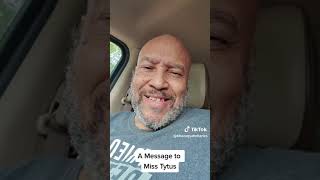 A message to Miss Tytus from a Hebrew Israelite Teacher