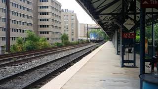 Amtrak train passing L'enfant Station