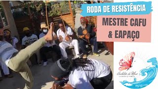 Mestre Cafú & Espaço vadiando at the Capoeira Roda de Resistência no Casa do Valter in October, 2020