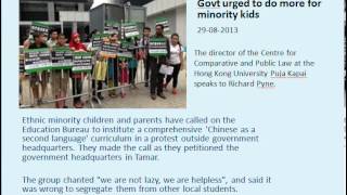 29 08 2013 RTHK Govt urged to do more for minority kids