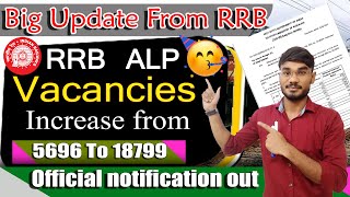 Big Update From RRB🔥| RRB ALP Vacancy Increase😱 | RRB ALP Recruitment 2024🥳| #rrb #rrbalp2024