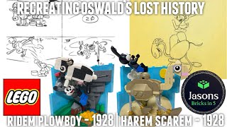 Recreating Oswald the Lucky Rabbit’s Lost History in Lego Part 9- Ridem Plowboy and Harem Scarem