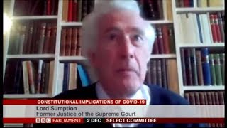 Constitutional Implications of Covid-19 Committee - Baroness Hale and Lord Sumption.