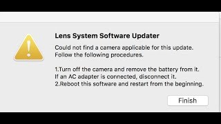 TAMRON 28-75mm F/2.8 Sony Firmware Error