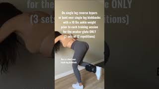 glute imbalance fix exercise #fitness#girlsworkout