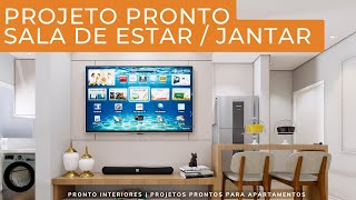 Sala de Estar e Jantar Integradas │ Madrid │ 117 AS