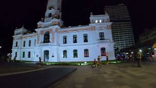 [2K] Tour de noche en patines en el puerto de veracruz macroplaza ASMR POV