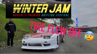 Winter jam 2021 at sonoma TIRE FLEW OFF😨