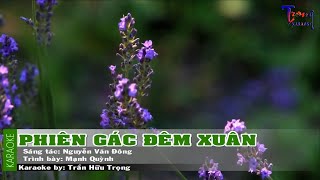 Phiên Gác Đêm Xuân - Mạnh Quỳnh Karaoke