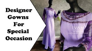 Simple Gown For Engagement , Reception , Wedding & Special Occasion