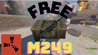 How to get a free M249 in rust - Bloo Mondays Server