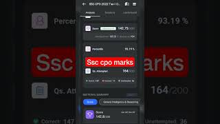 SSC CPO marks😭😭😭😭 || mock test || #viral #ssccpo #ssc #motivation #ytshorts #shortsfeed #shortvideo