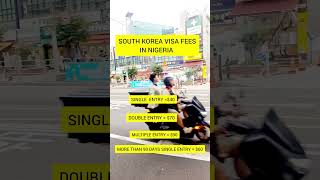 South Korea visa fees. #short #fyp  #duet #travelvisa #workoverseas #subscribe #like #blackinkorea