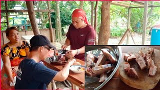 SELEPAS SIAP KERJA DI STUDIO // TIBA MASANYA BBQ DAGING BABI DAN TERUS DI MAKAN //