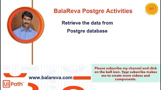 PostgreSql UiPath | uipath postgresql | select the data