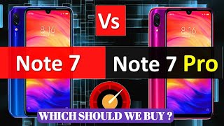 Redmi Note 7 Vs Redmi Note 7 Pro Full Comparison | 48mp Camera, Processor 660 vs 675 | Price, Launch